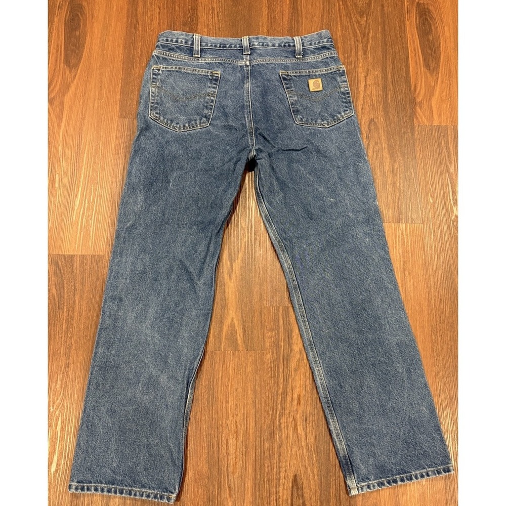 Carhartt 36x32 Jeans Denim Blue Relaxed Fit Straight‎ RN14806 90278